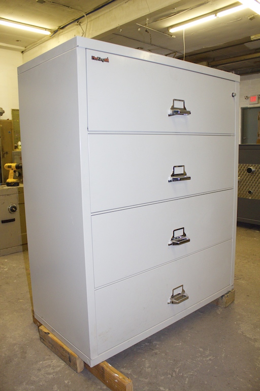 Used Fireking 4 Drawer Lateral Filing Cabinet Lackasafe