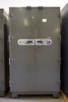 Used Mosler Double Door Fire Safe 2 Hours Of Fire Protection Lackasafe